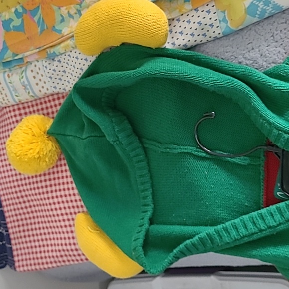 Christmas Elf #1 Sweater w Hoodie Ears MEDIUM - Picture 3 of 5